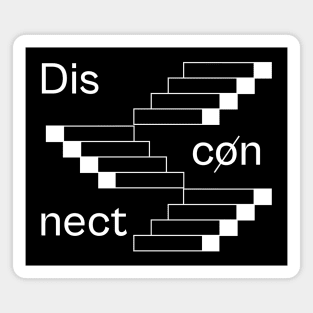 Disconnect - Art Illustration - Black Magnet